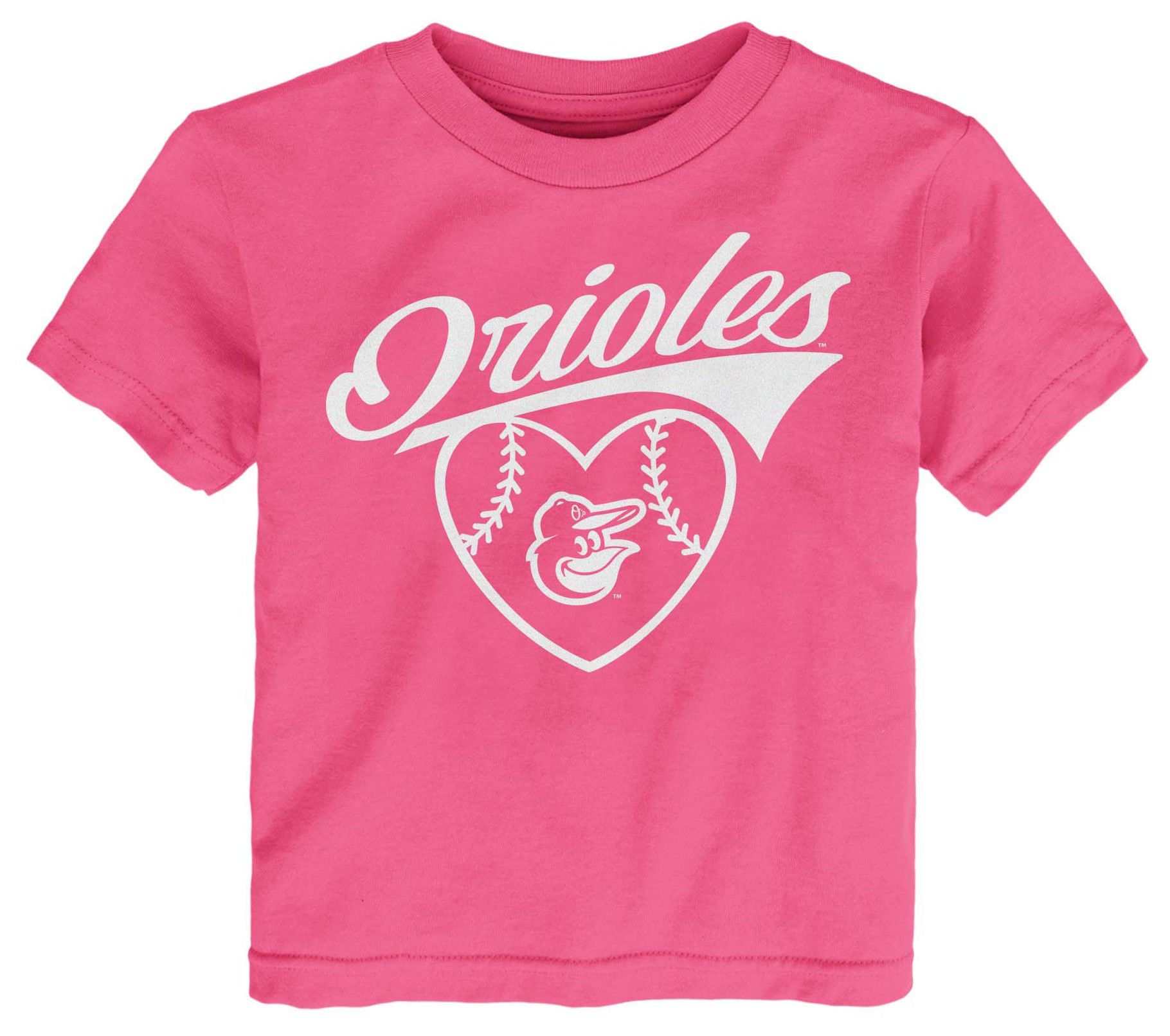 MLB Toddler Baltimore Orioles Pink Homerun T-Shirt