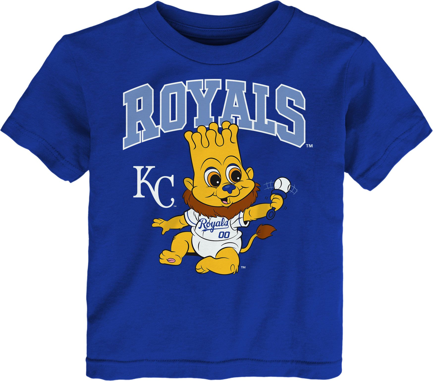 MLB Team Apparel Toddler Kansas City Royals Royal Mascot T-Shirt