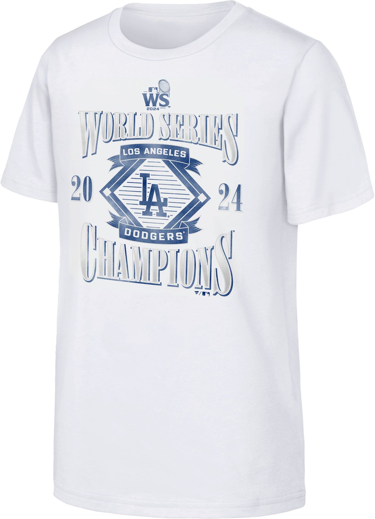 MLB Team Apparel Youth 2024 World Series Champions Los Angeles Dodgers T-Shirt