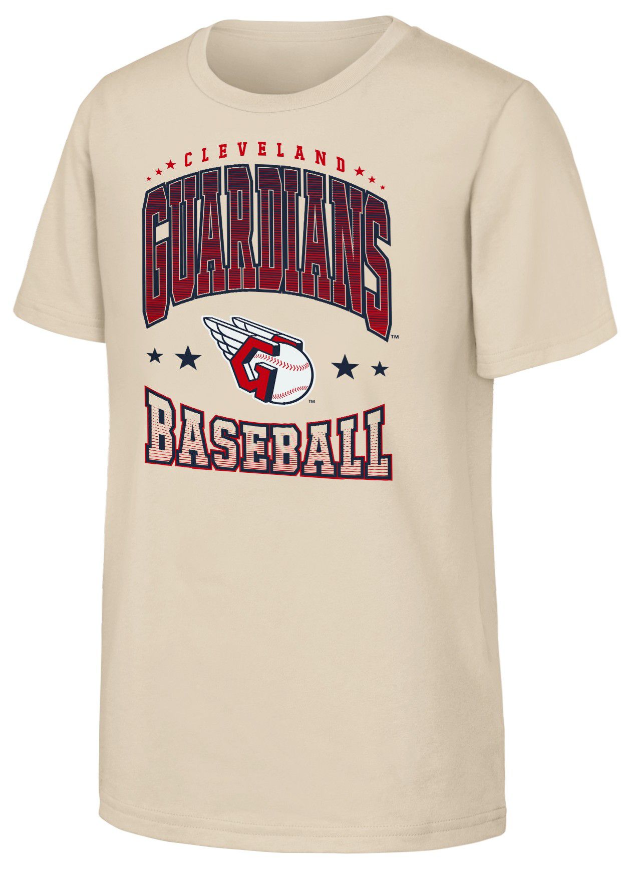 MLB Youth Cleveland Guardians Batter's Box Tan T-Shirt
