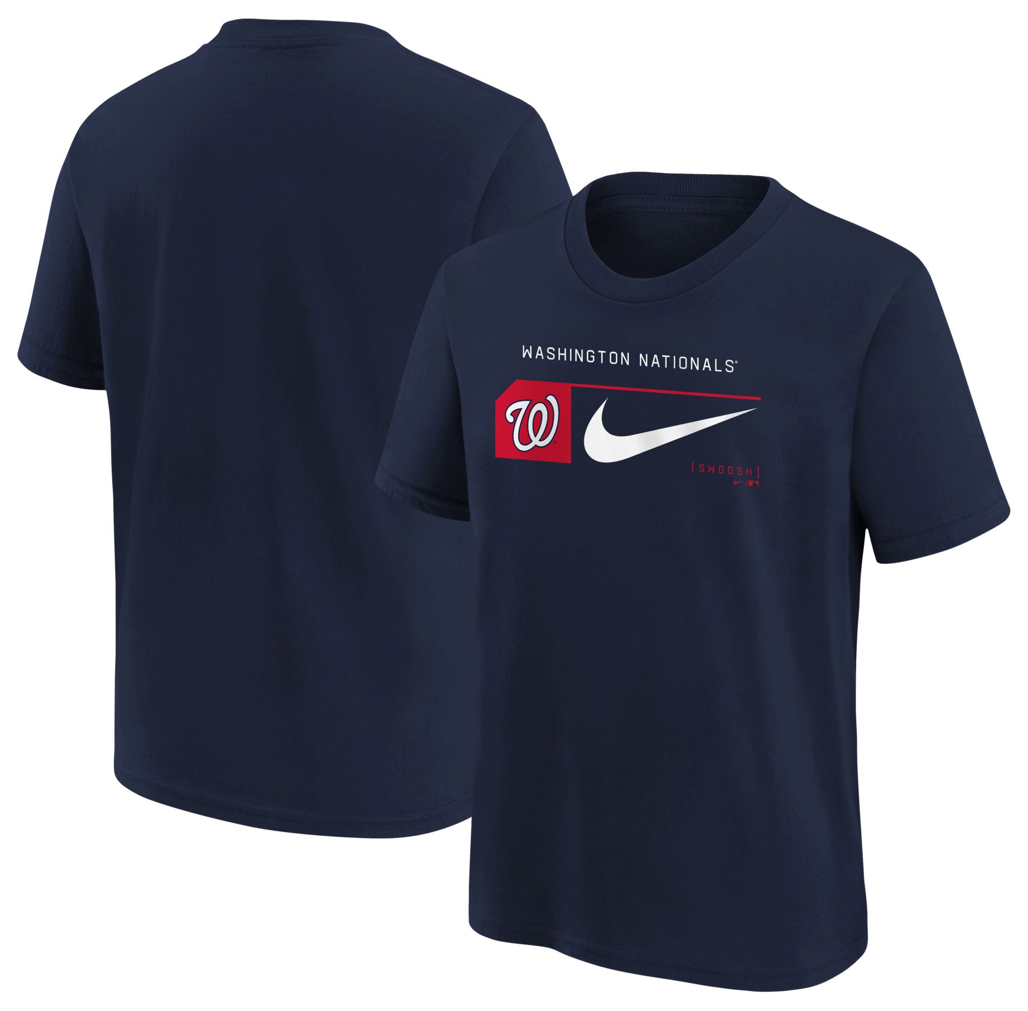 Nike Youth Washington Nationals Navy Swoosh Lock T-Shirt