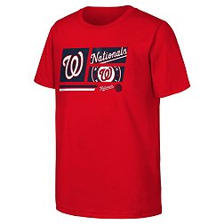 MLB Team Apparel Youth Washington Nationals Red Multi Hit T-Shirt