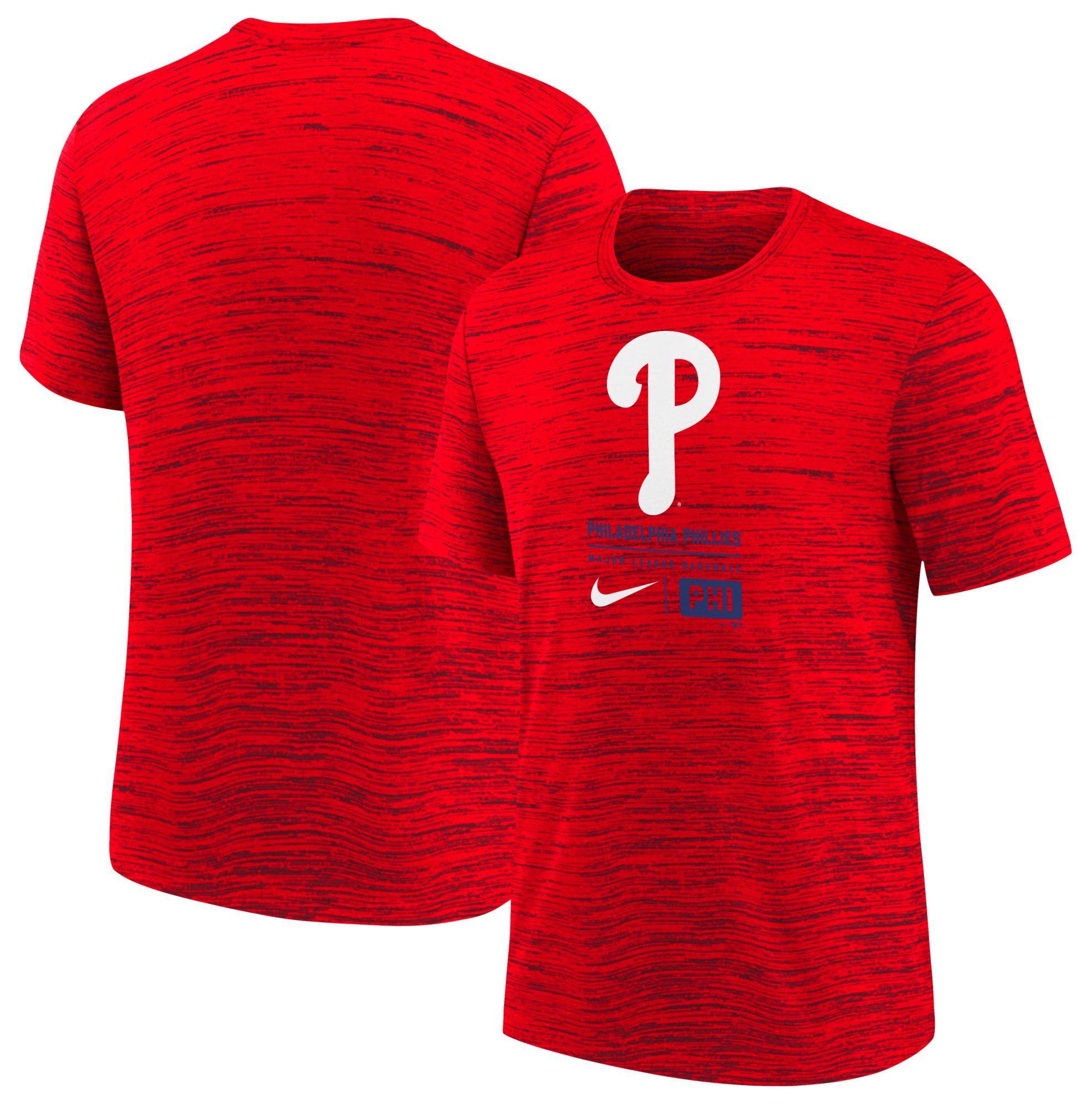 Nike Youth Philadelphia Phillies Red Logo Velocity T-Shirt
