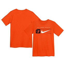 Nike Little Kids' Baltimore Orioles Orange Swoosh Lock T-Shirt