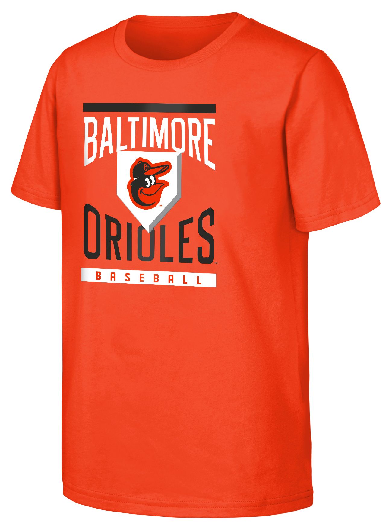 MLB Team Apparel Youth Baltimore Orioles Orange Loaded Base T-Shirt