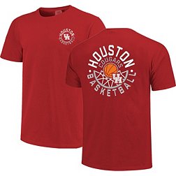 Image One Men's Houston Cougars Red Basketball Net T-Shirt