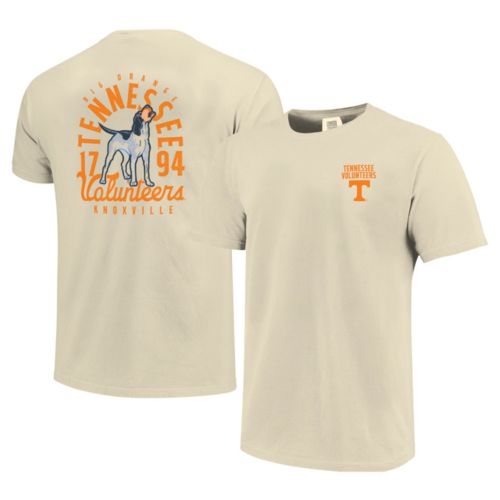 Image One Men's Tennessee Volunteers Ivory Mascot Checkerboard T