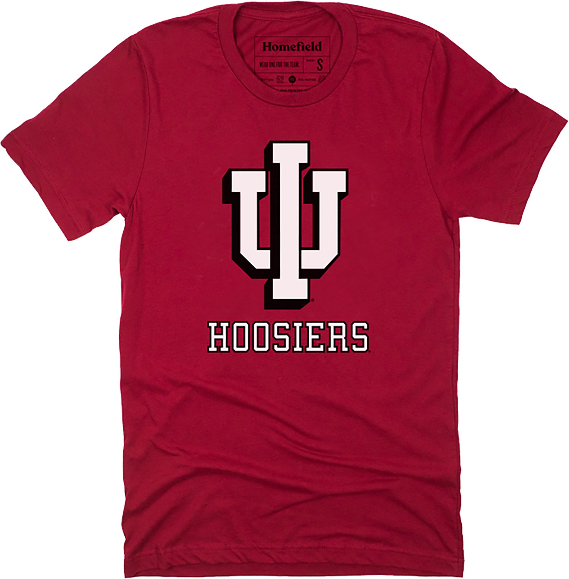 Homefield Men's Indiana Hoosiers Crimson Wordmark T-Shirt