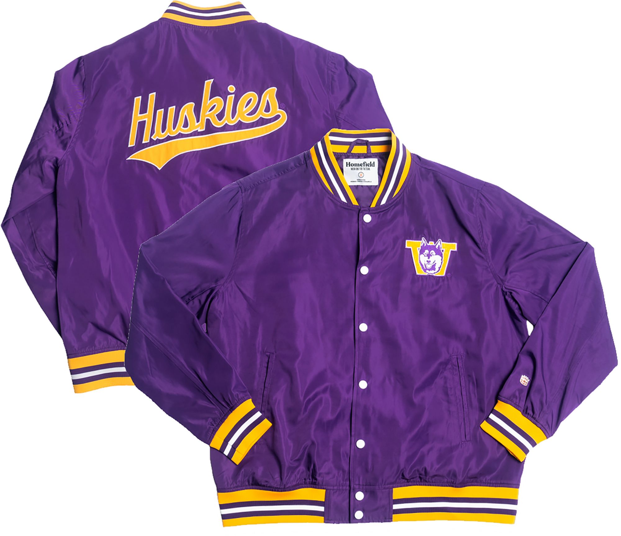 Homefield Men's Washington Huskies Purple Bomber Jacket
