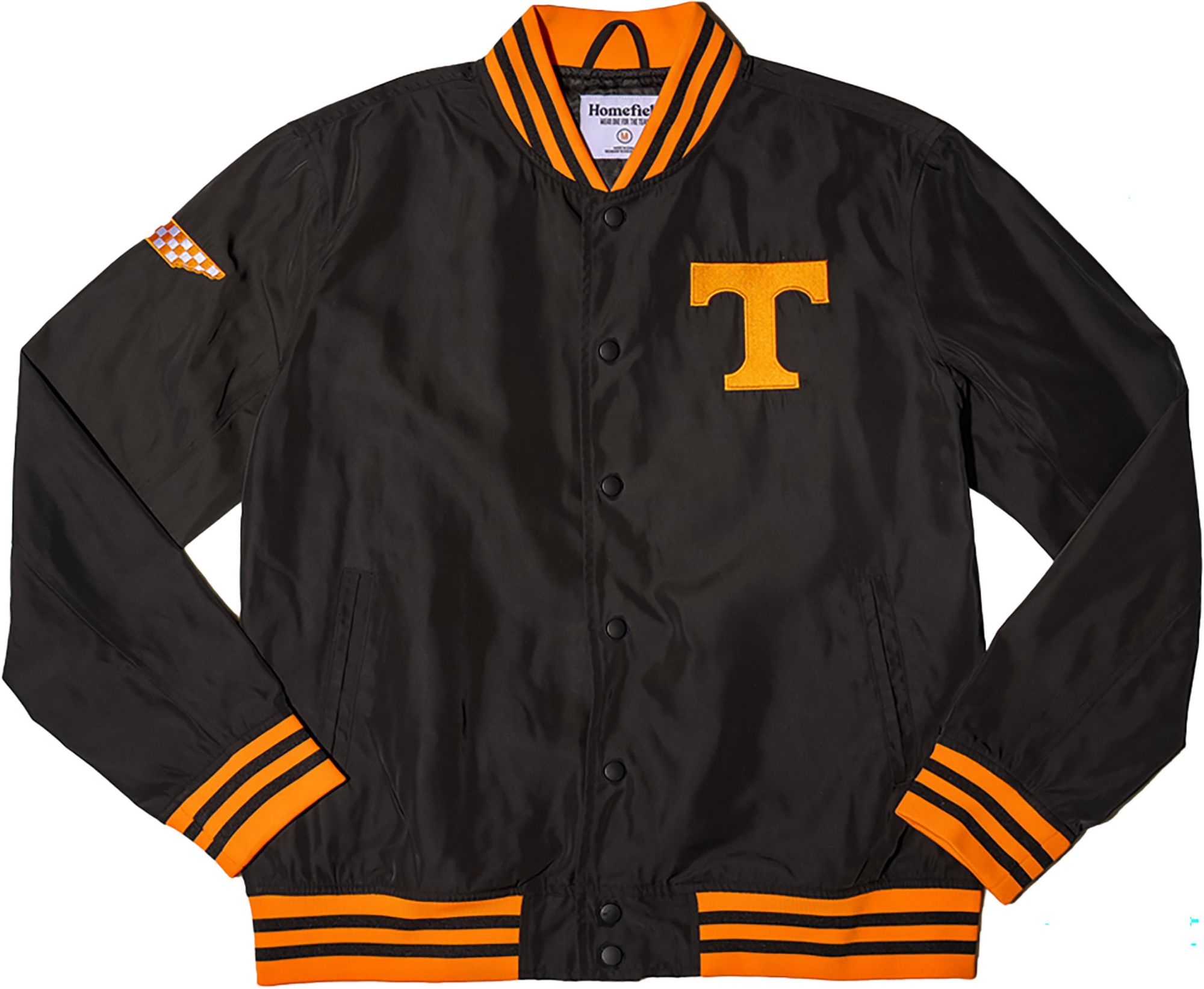 Homefield Men's Tennessee Volunteers Black Bomber Full-Zip Jacket