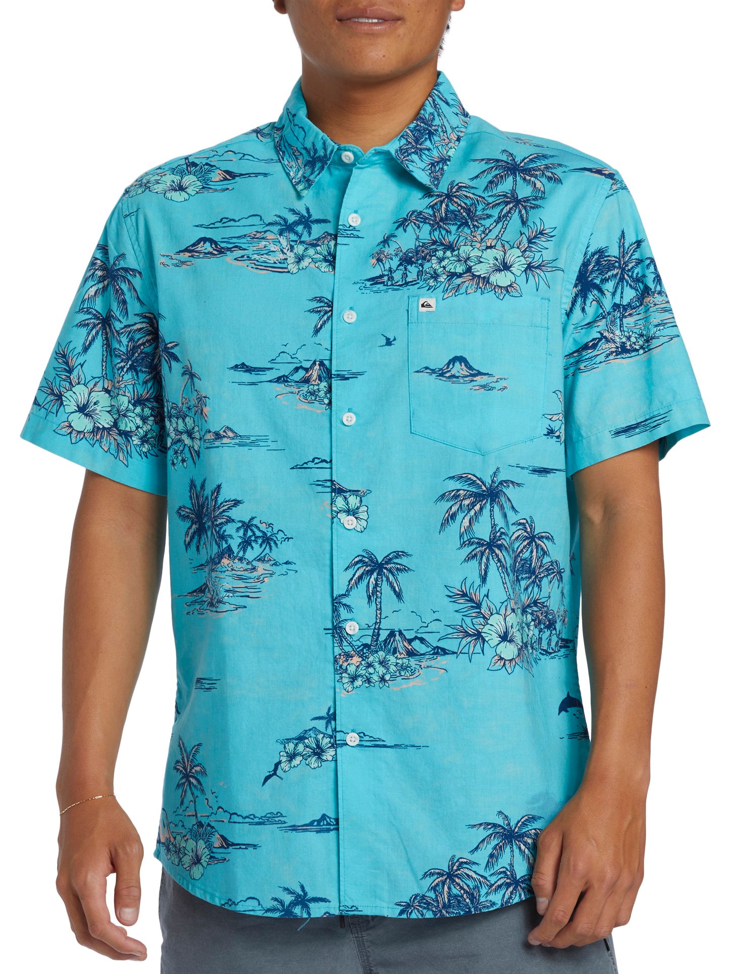 Quiksilver Men's Apero Classic Short Sleeve Pocket Shirt