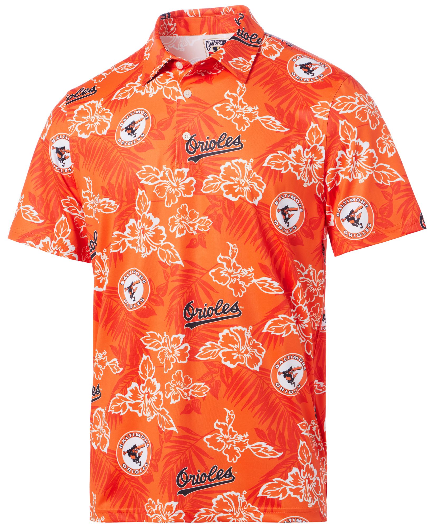 Reyn Spooner Adult Baltimore Orioles Orange Pua Polo