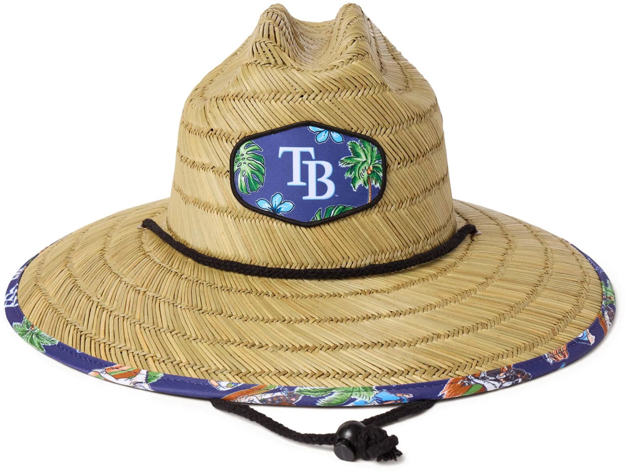 Reyn Spooner Adult Tampa Bay Rays Tan Scenic Straw Hat