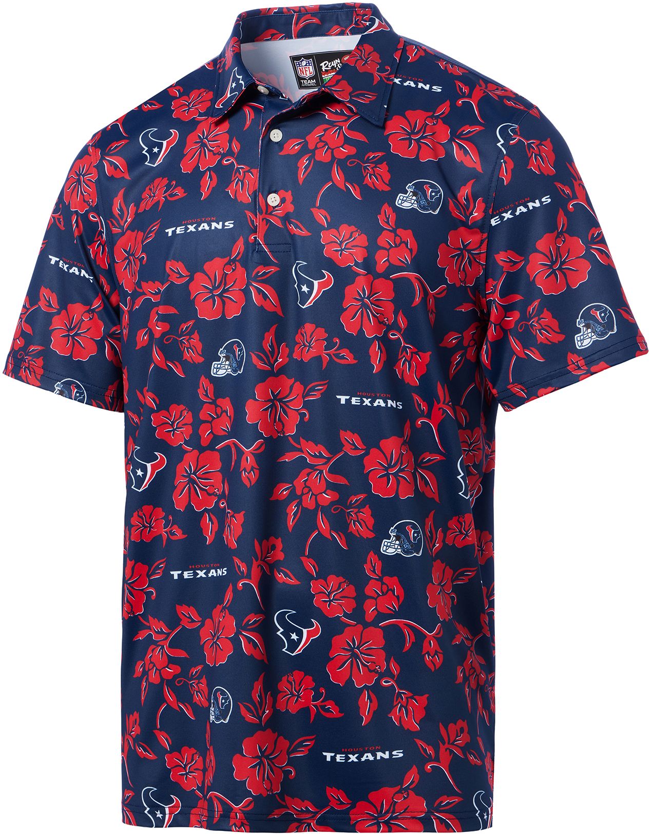 Reyn Spooner Men's Houston Texans Navy Performance Polo