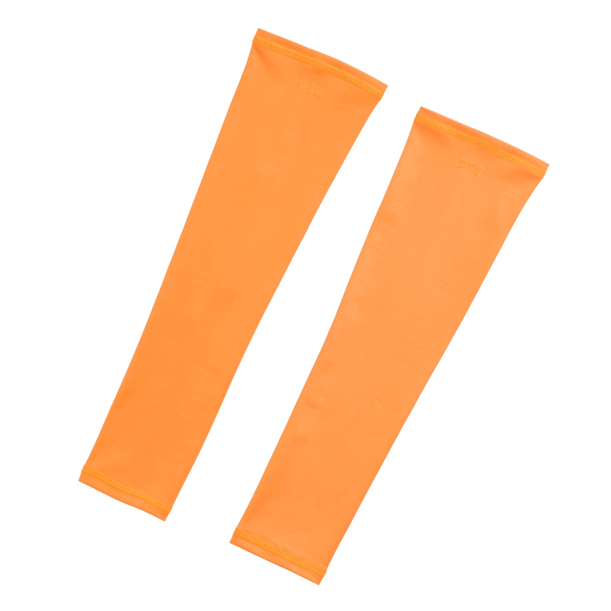 DSG Adult All Sport Compression Arm Sleeve 2 Pack, Men's, Small/Medium, Light Orange