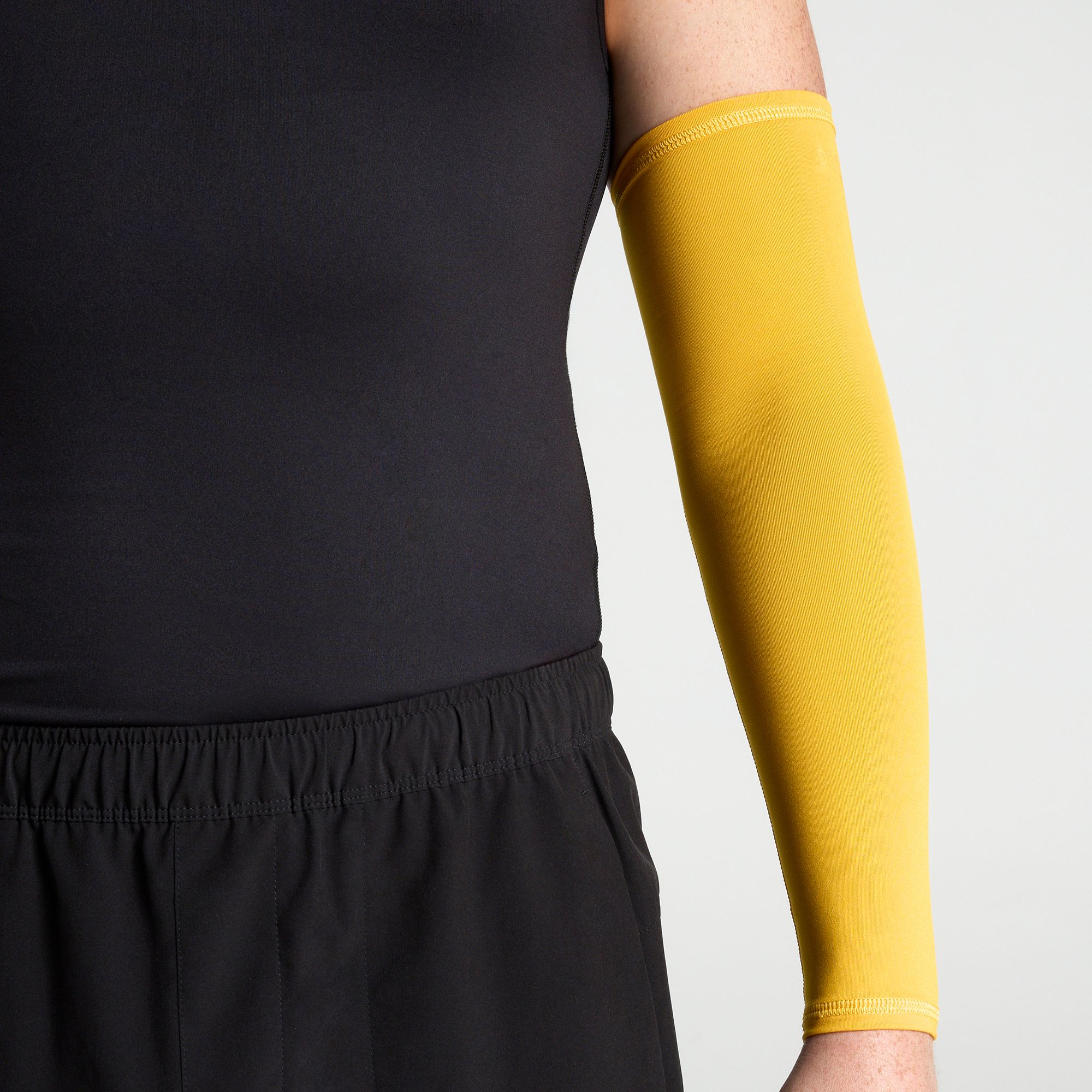 DSG Adult All Sport Compression Arm Sleeve 2 Pack, Men's, L/XL, University Gold