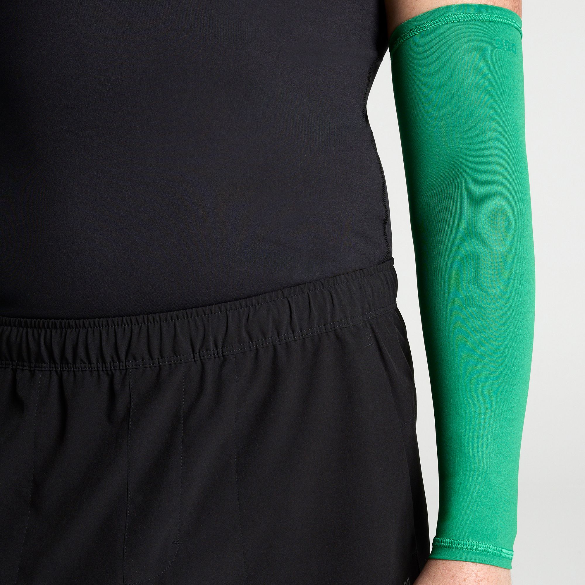 DSG Adult All Sport Compression Arm Sleeve 2 Pack, Men's, L/XL, Vibrant Green