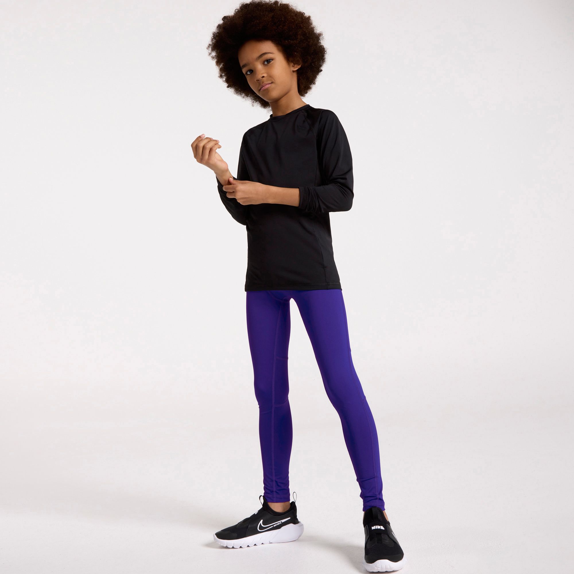 DSG Boys' Compression Full Length Tights