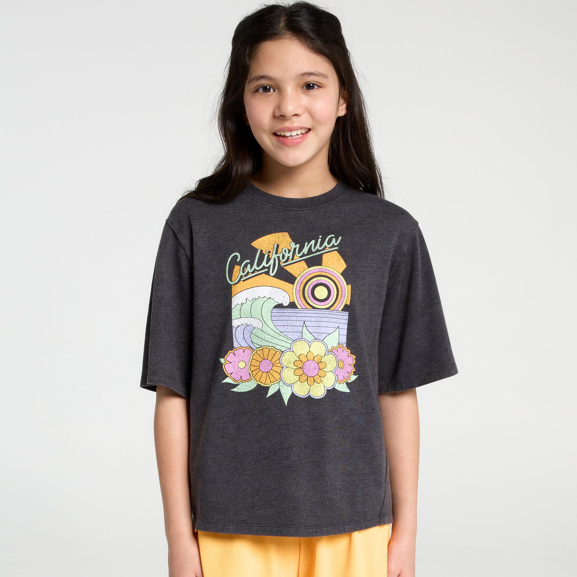 DSG Girls' Cotton Graphic Tee