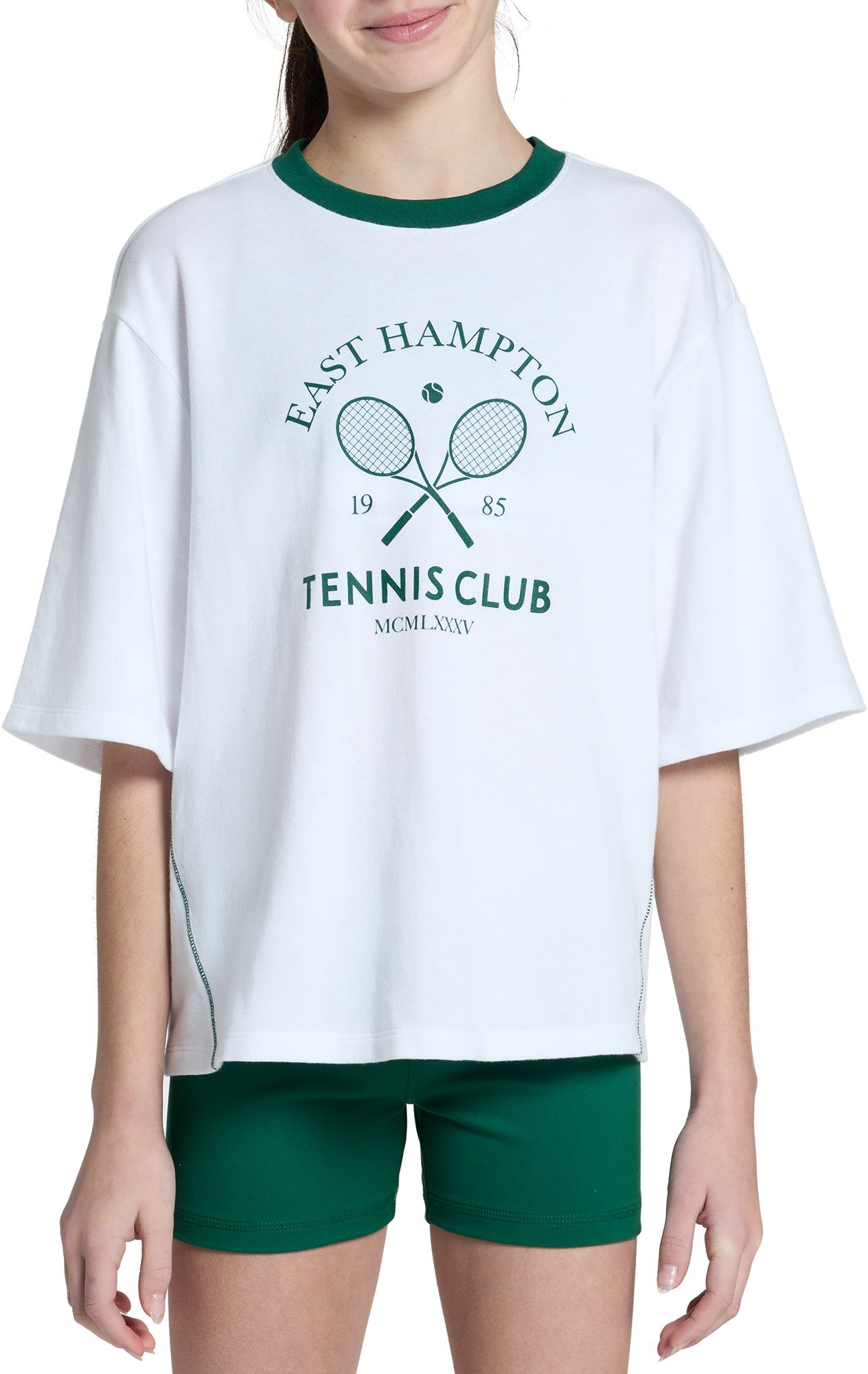 DSG Girls' Cotton Graphic Tee