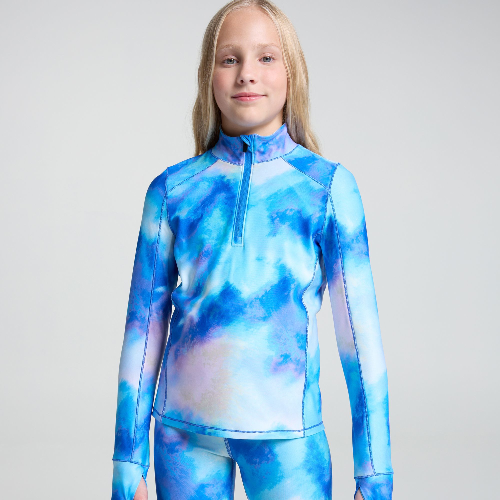DSG Girls' Cold Weather Compression 1/4 Zip Jacket