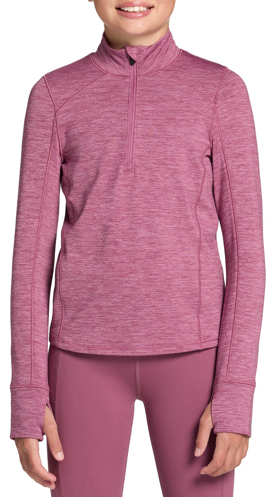 DSG Girls' Cold Weather Compression 1/4 Zip Jacket
