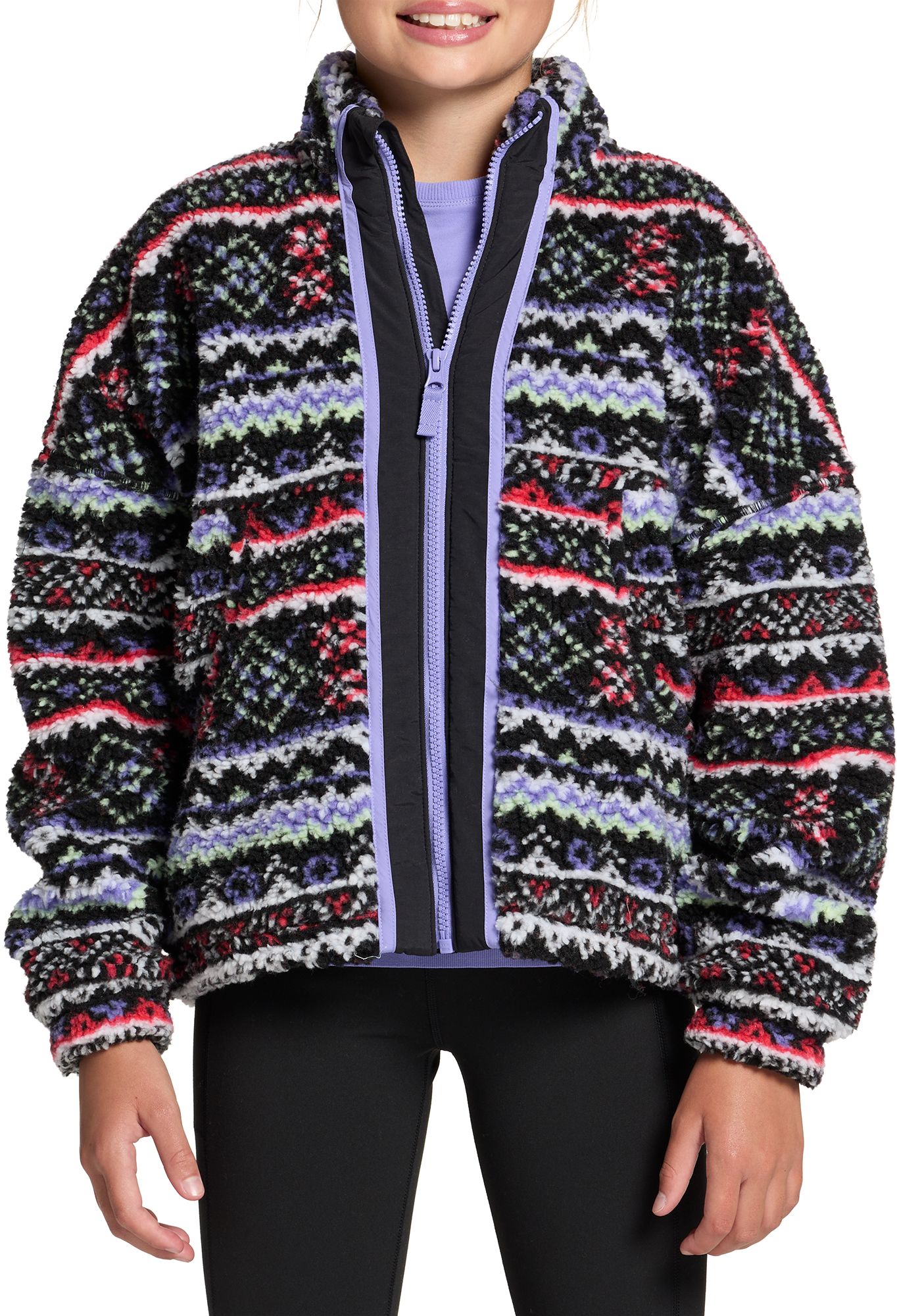 DSG Girls' Cozy Fleece Full Zip