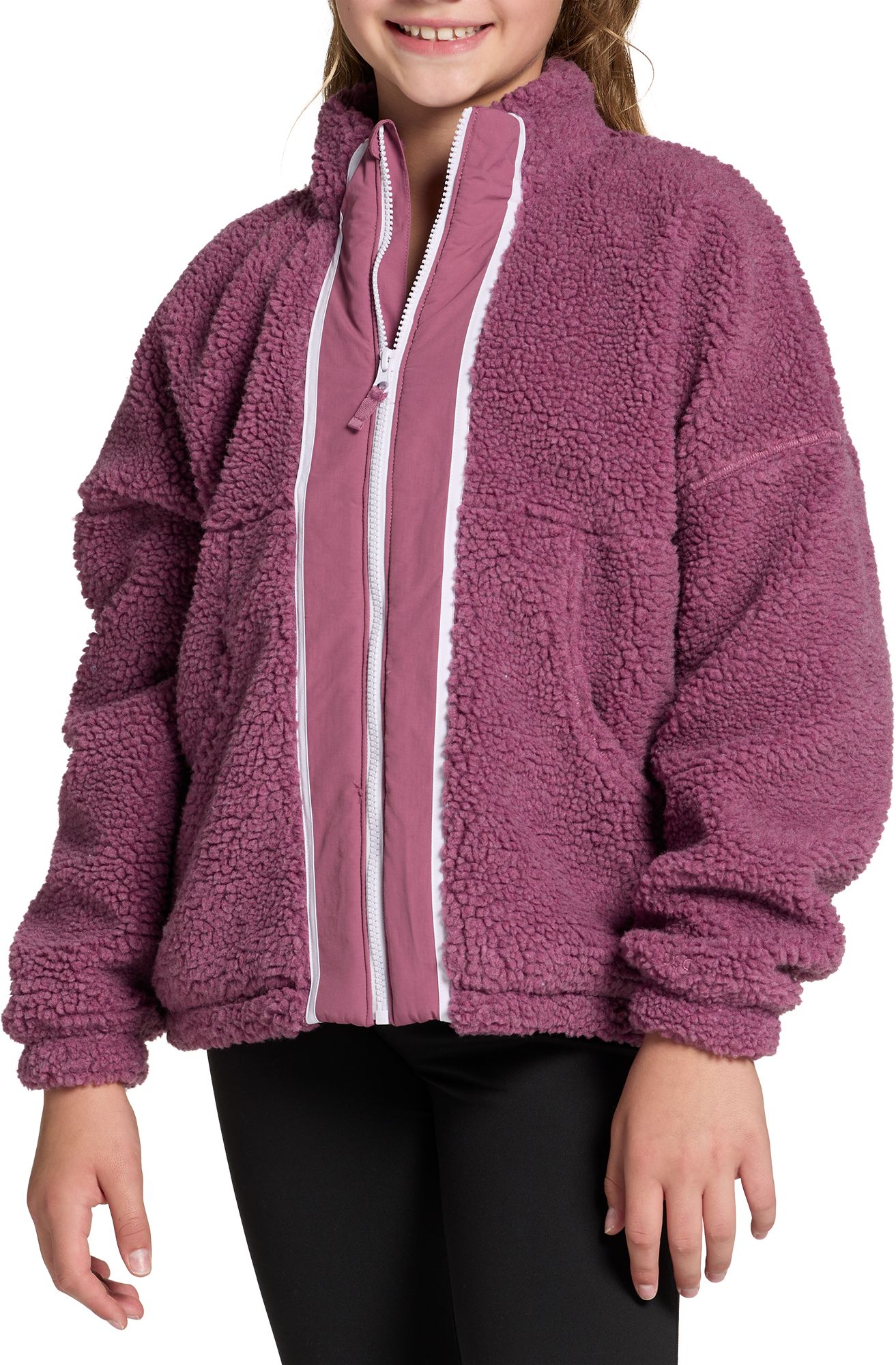 DSG Girls' Cozy Fleece Full Zip