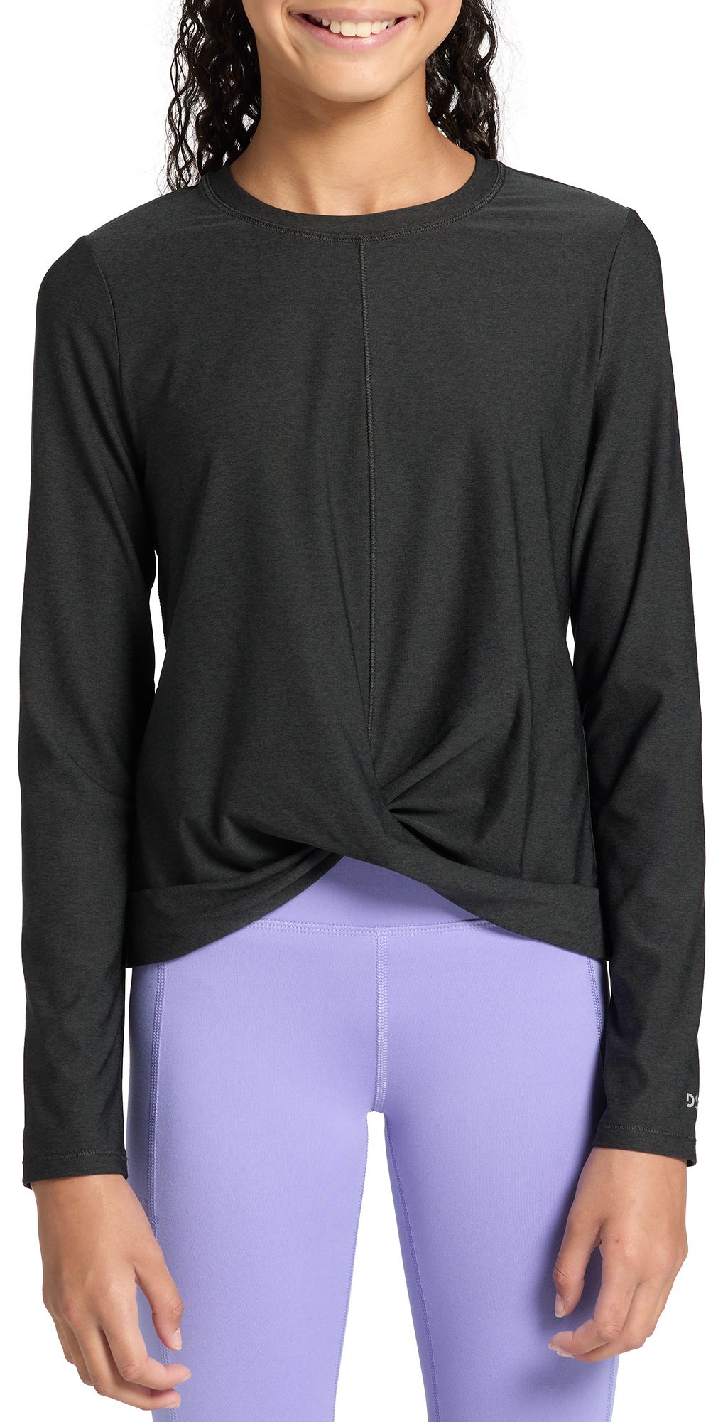 DSG Girls' Twist Front Long Sleeve T-Shirt