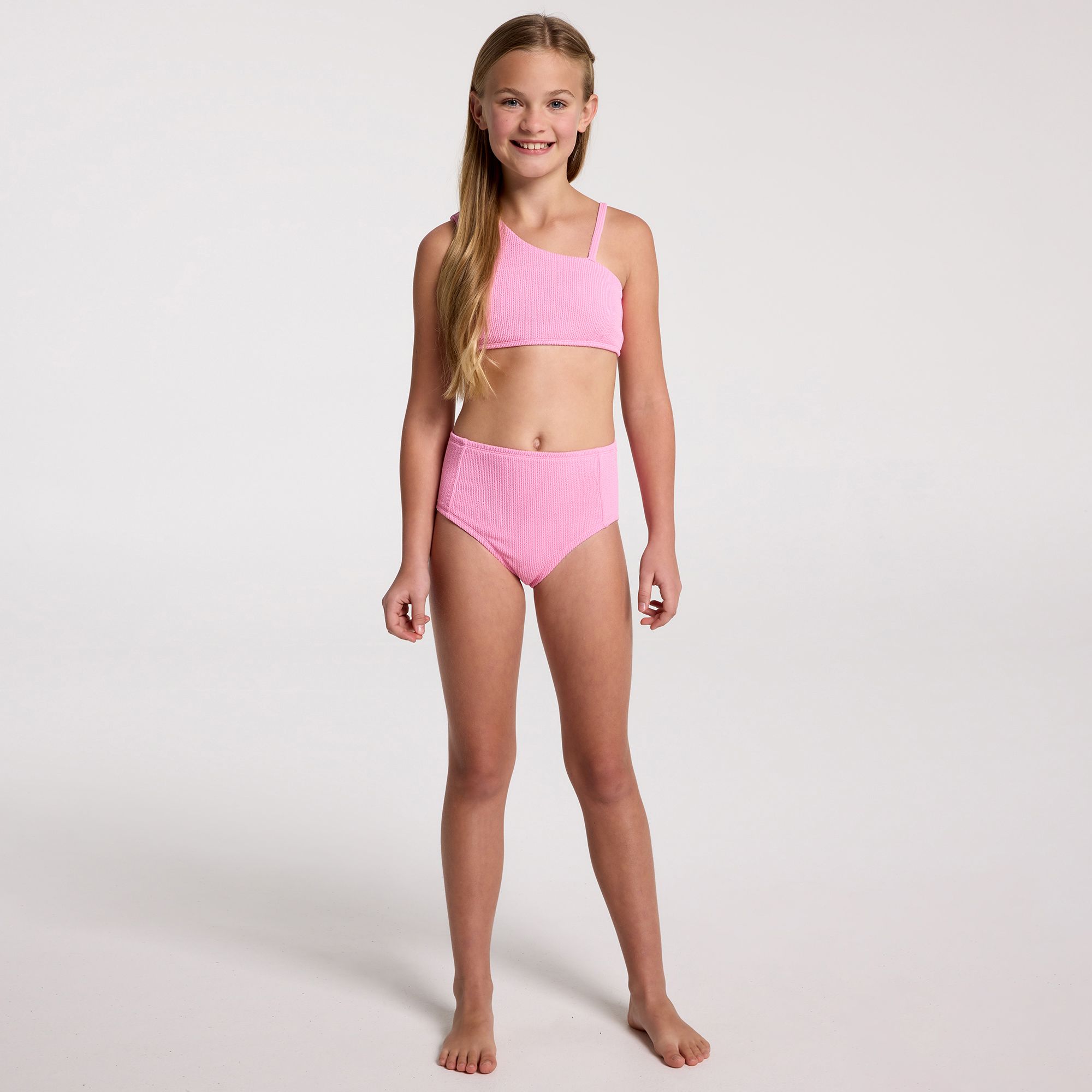 DSG Girls' Asymmetric Swim Top