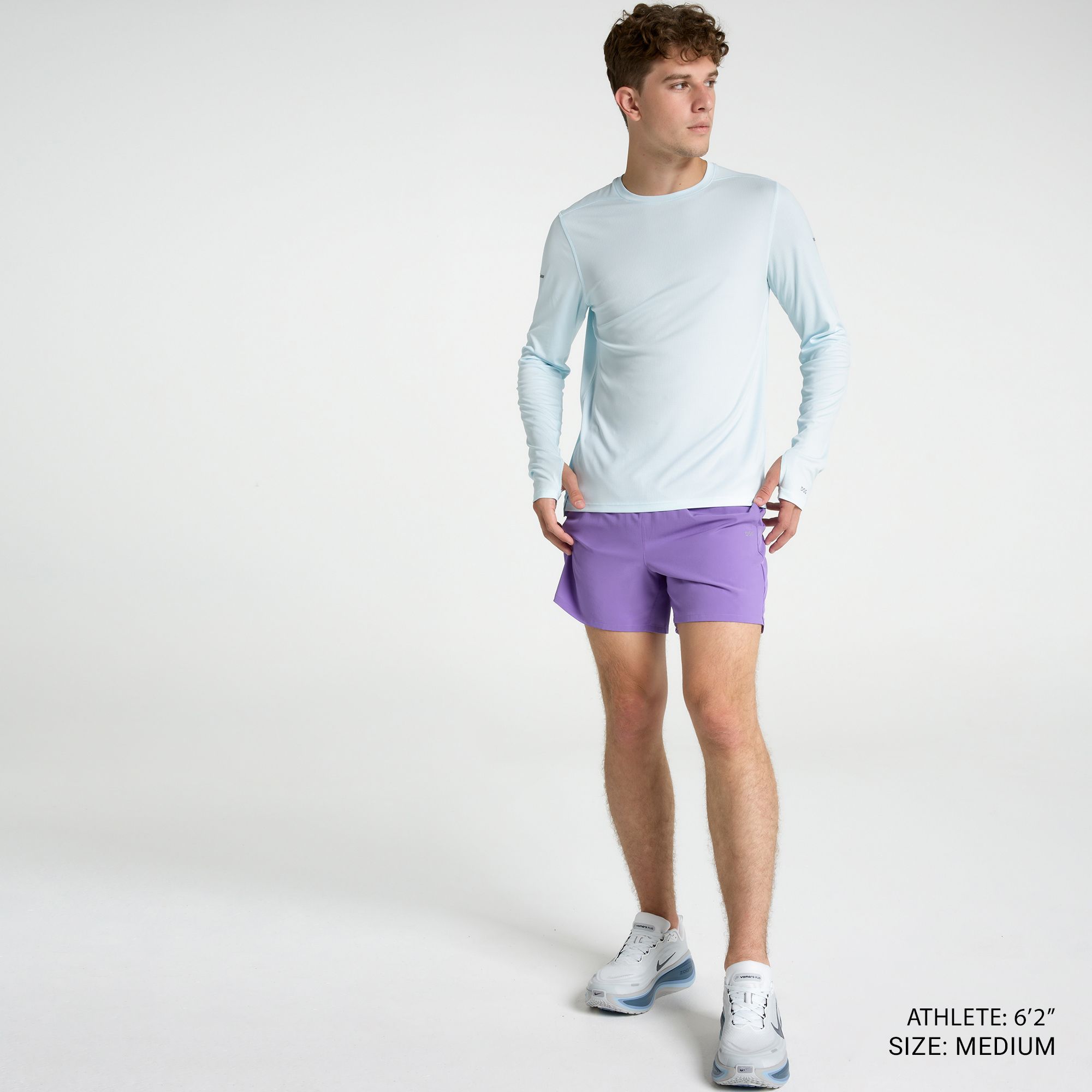 DSG Men's 5" Stride Shorts, XXL, Grape Dust