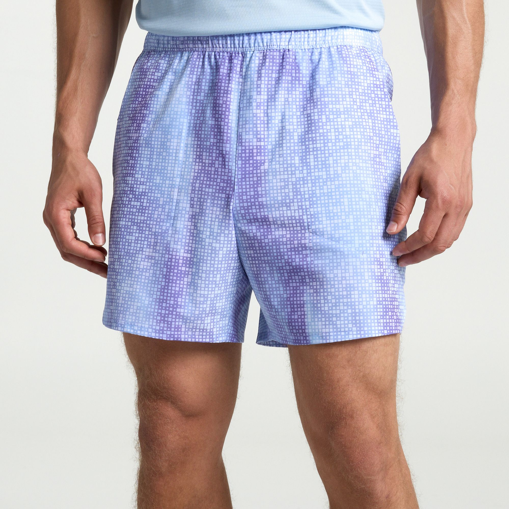 DSG Men's 6" Agility Shorts, XXL, Frozen Purple Matrix