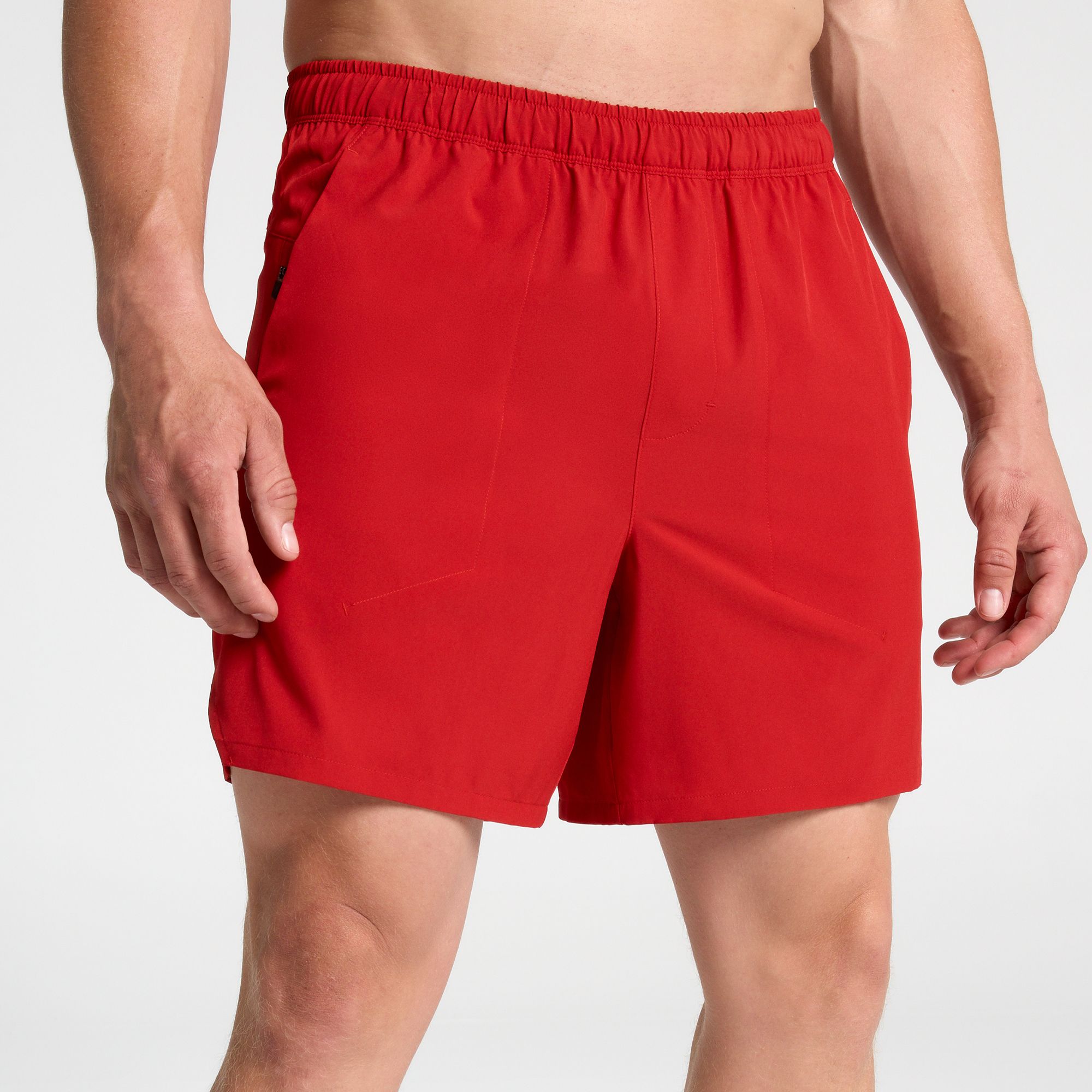 DSG Men's 6" Agility Shorts, XL, Team Red