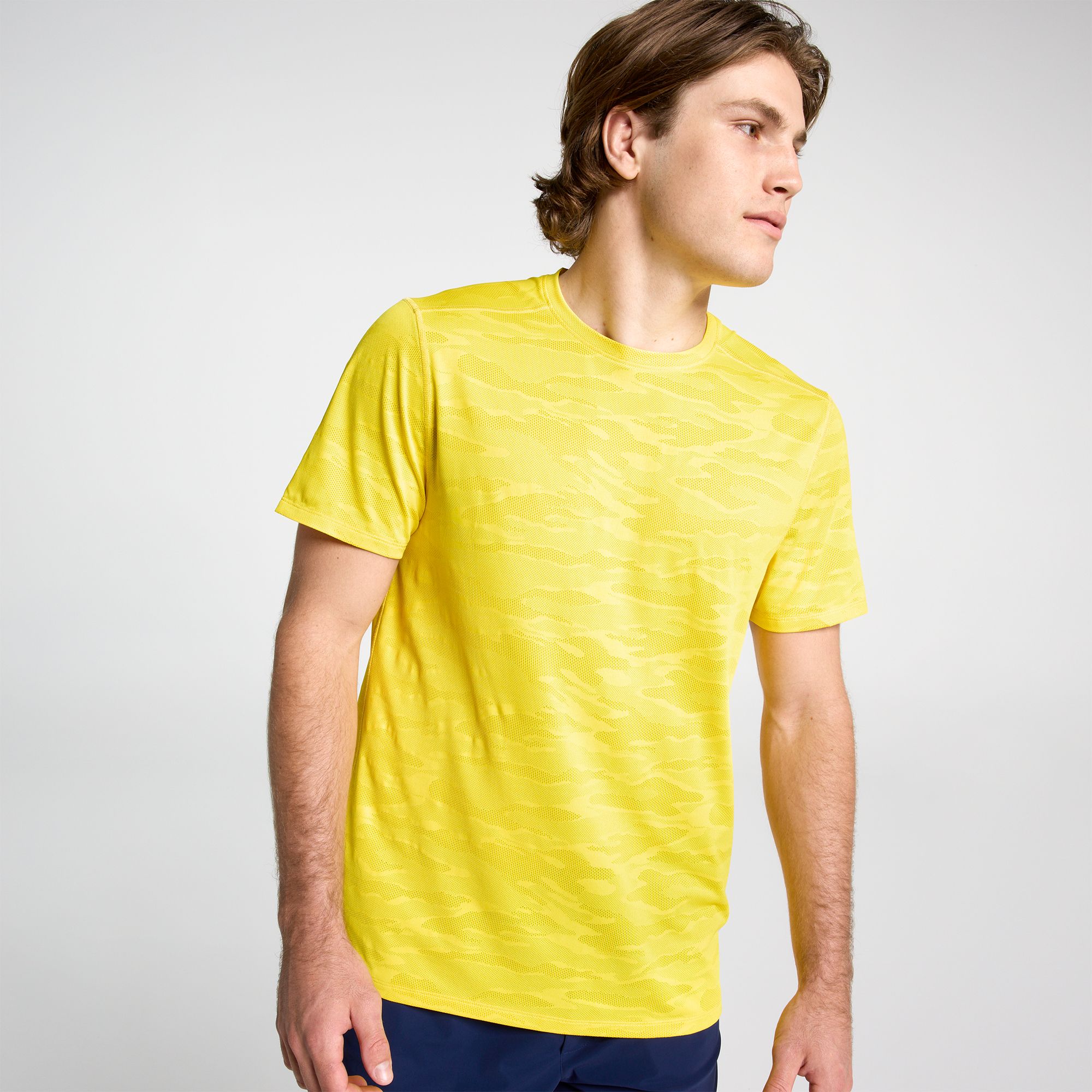 Bright Yellow Jacquard