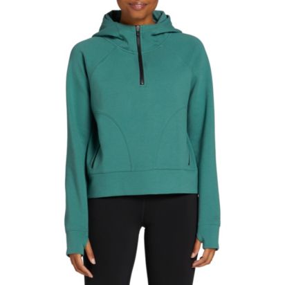 DSG Women's Sport Fleece 1/4 Zip Hoodie