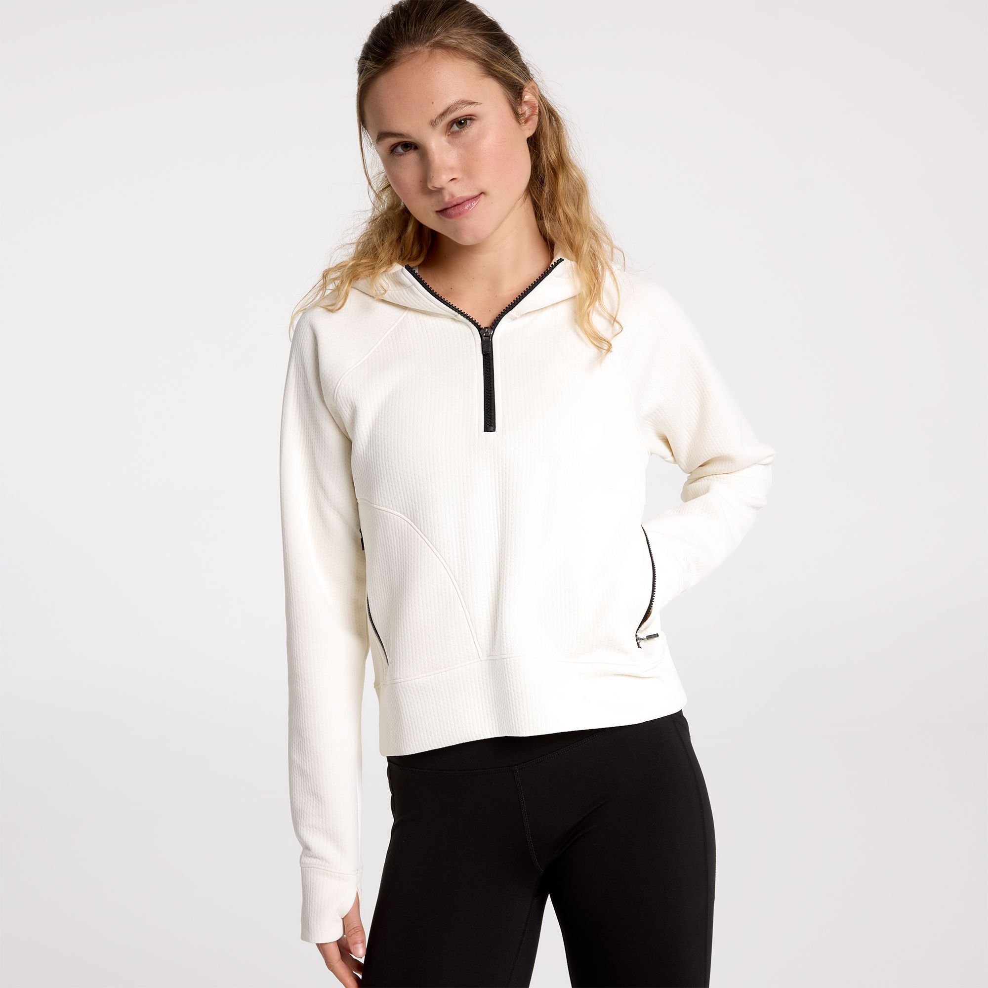 DSG Women's Sport Fleece 1/4 Zip Hoodie