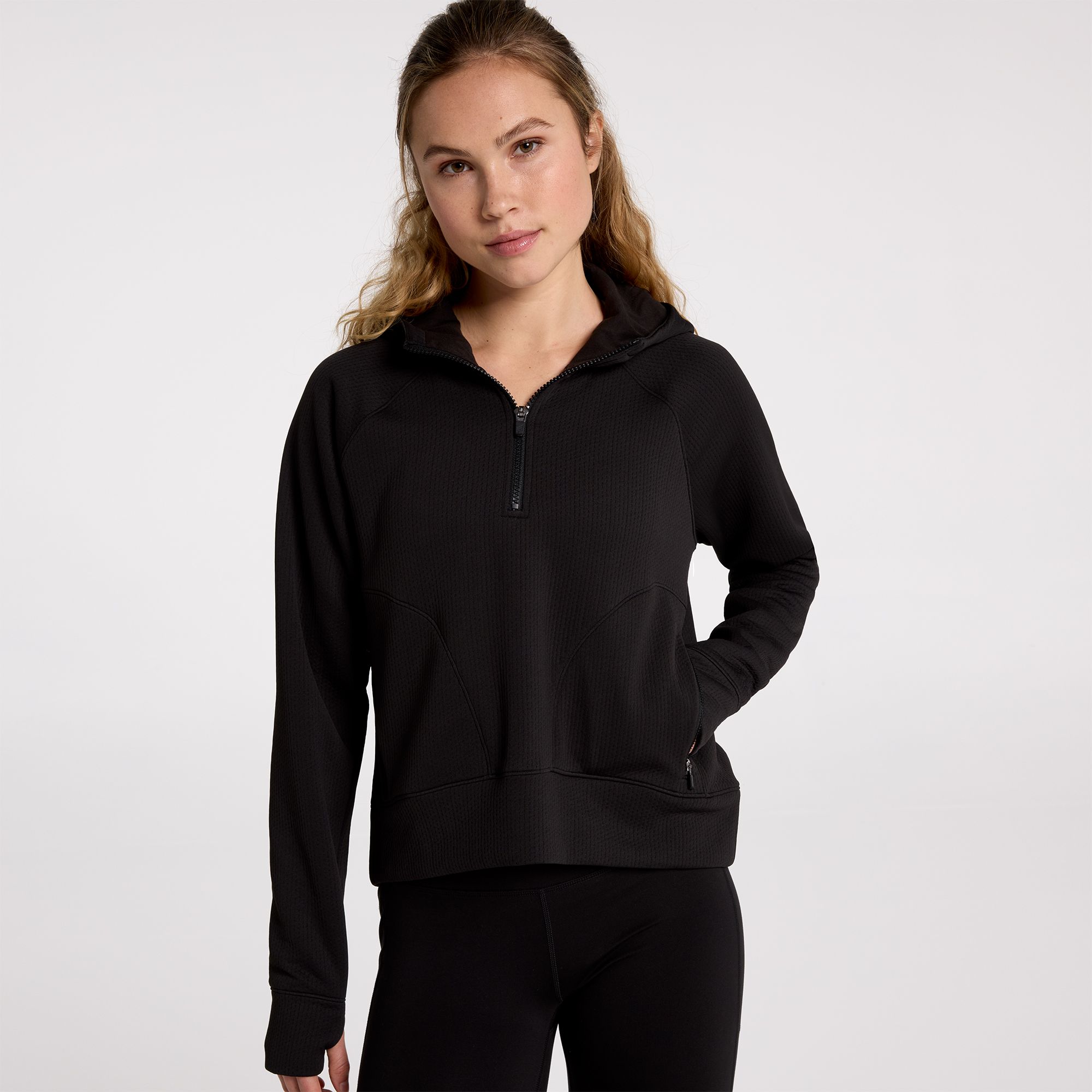 DSG Women's Sport Fleece 1/4 Zip Hoodie