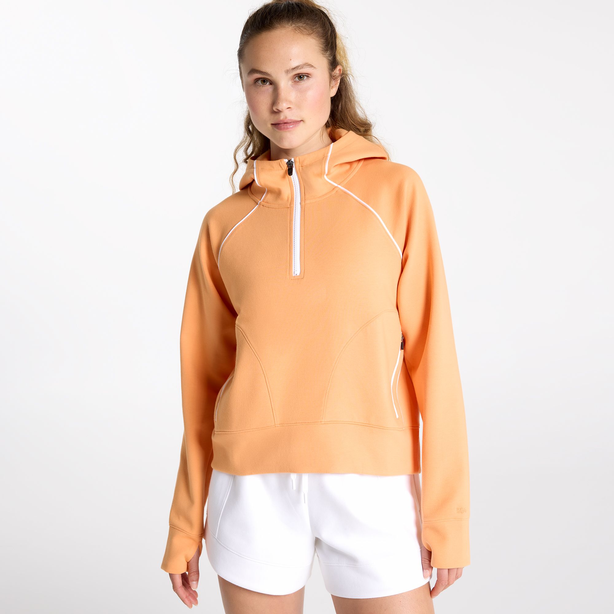DSG Women's Sport Fleece 1/4 Zip Hoodie