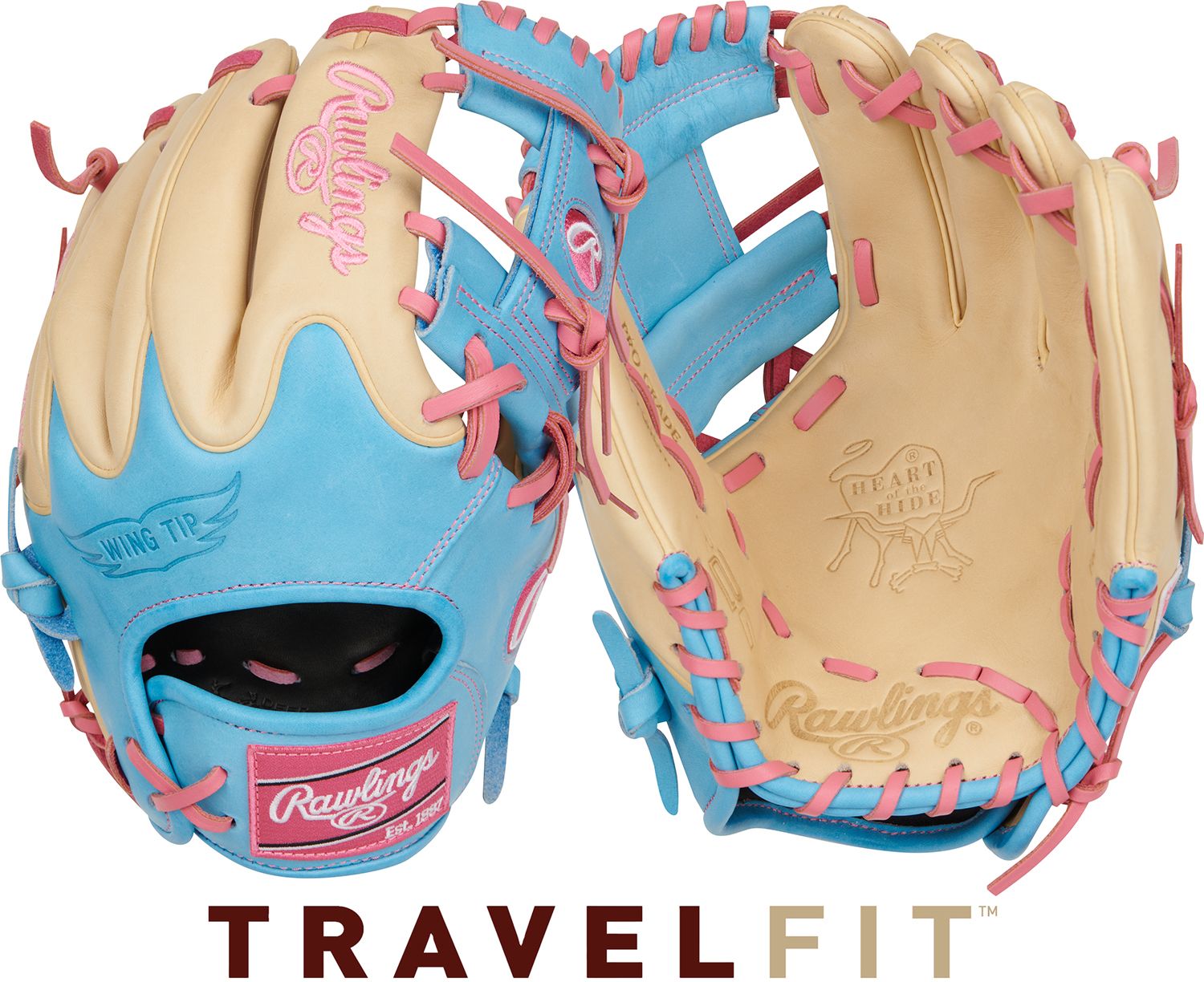 Tan/Blue/Pink