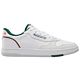 White/Dark Green