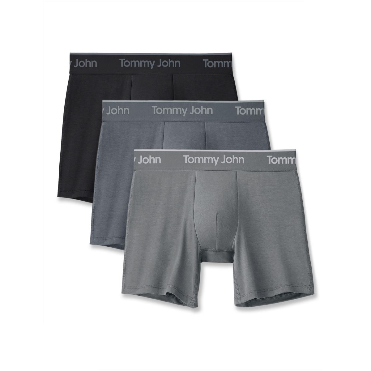 Tommy John Men's Second Skin Boxer Briefs – 3 Pack