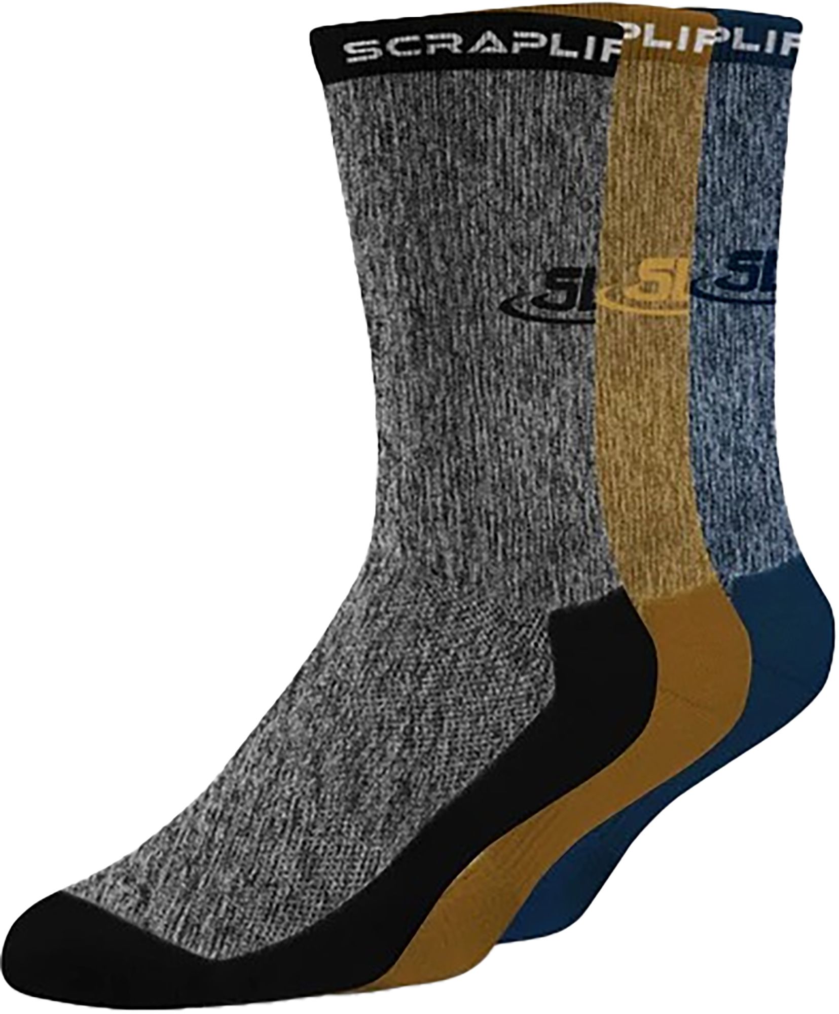 ScrapLife Adult Crew Socks - 3 Pack