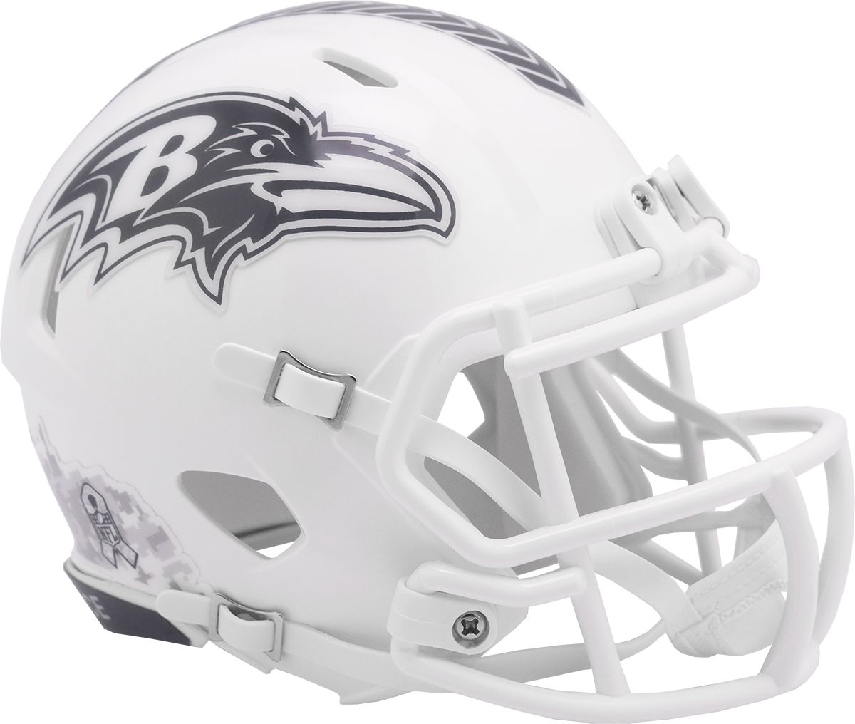 Riddell Baltimore Ravens Salute to Service 2024 Mini Helmet