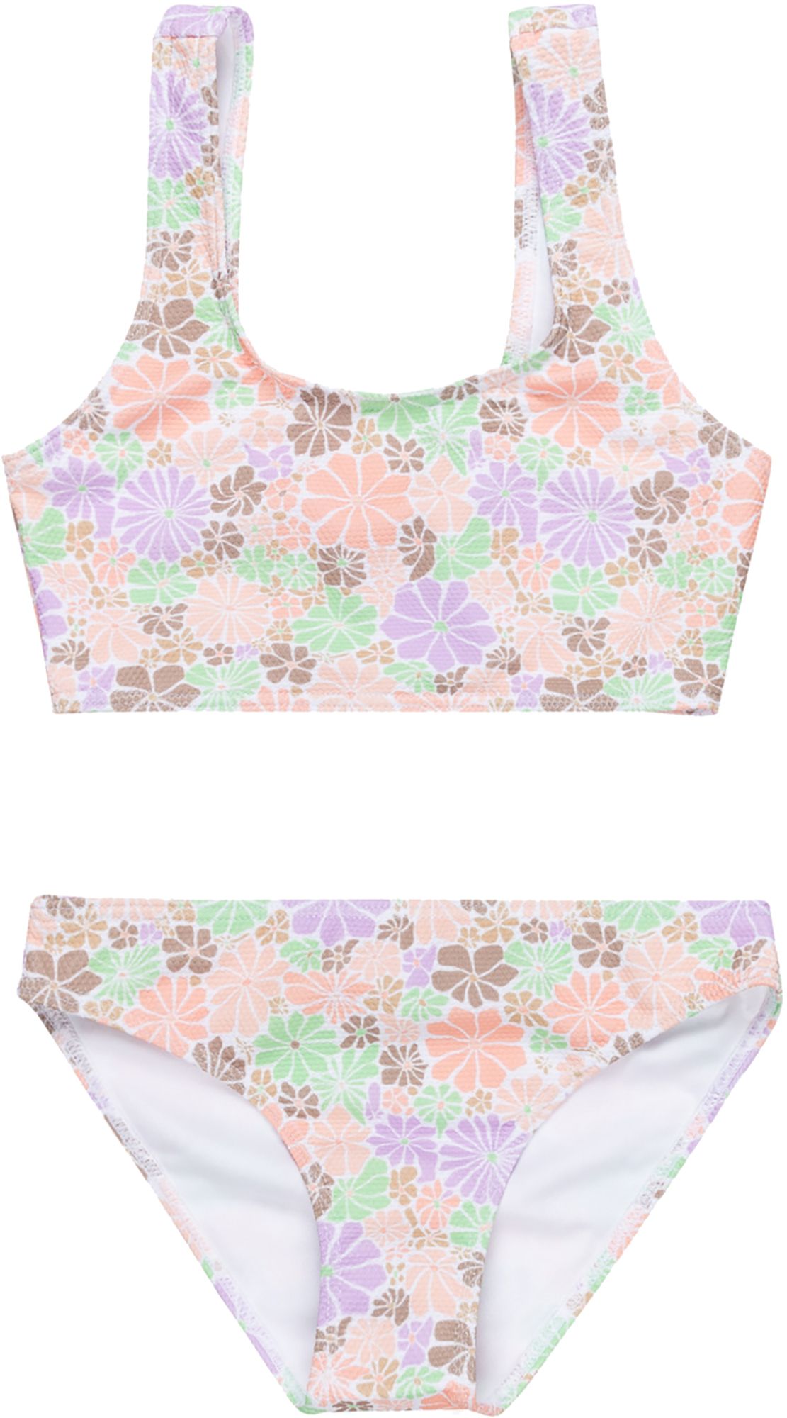 Roxy Girls' All About Sol Cropped Bikini Set