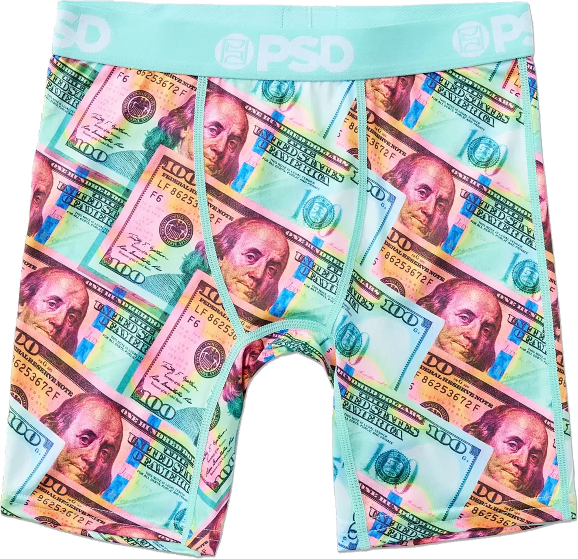 PSD Underwear Boys' Money Gleam Ice Boxer Briefs