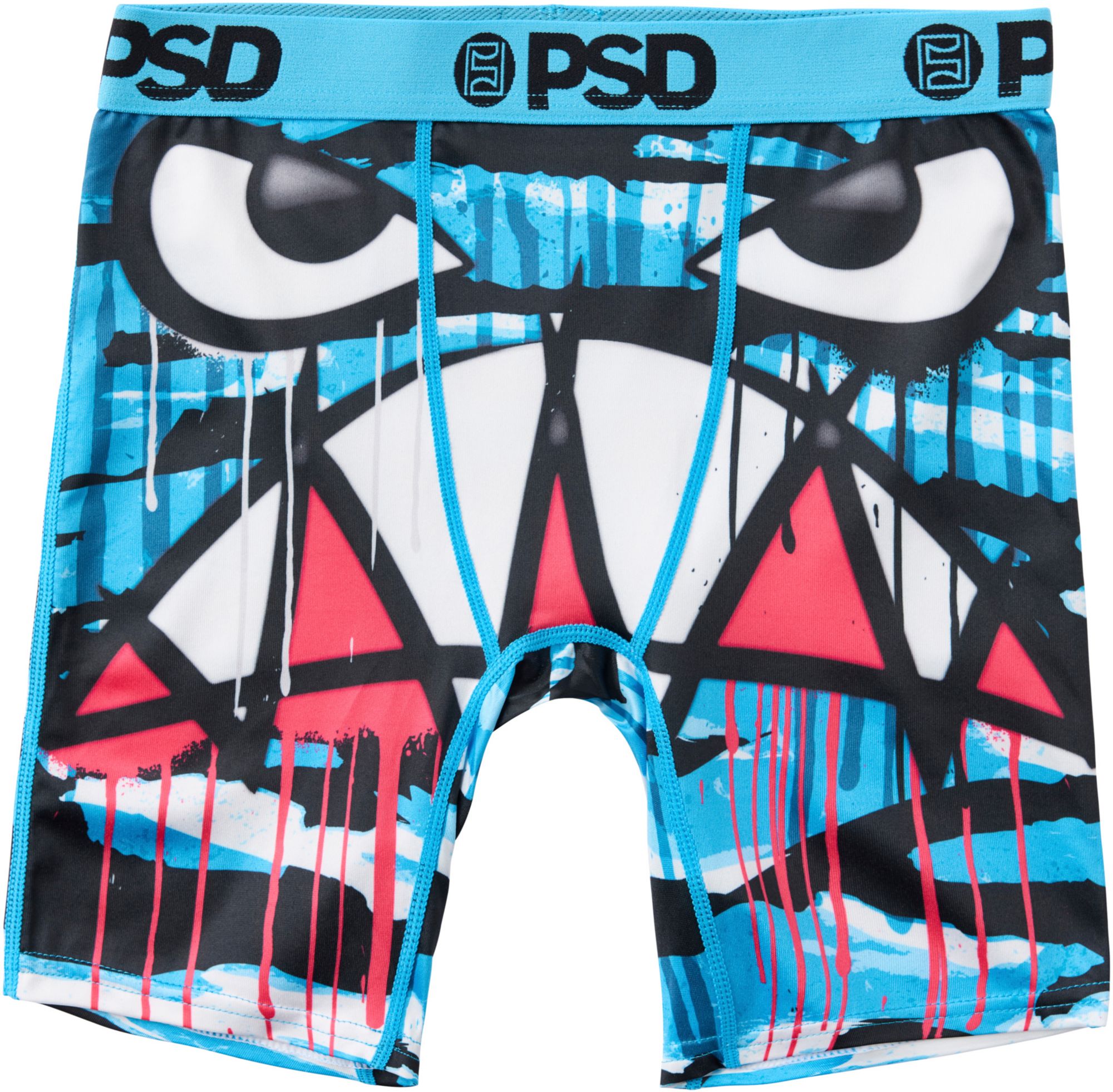 PSD Underwear Boys' Warface Blu Drip Boxer Briefs