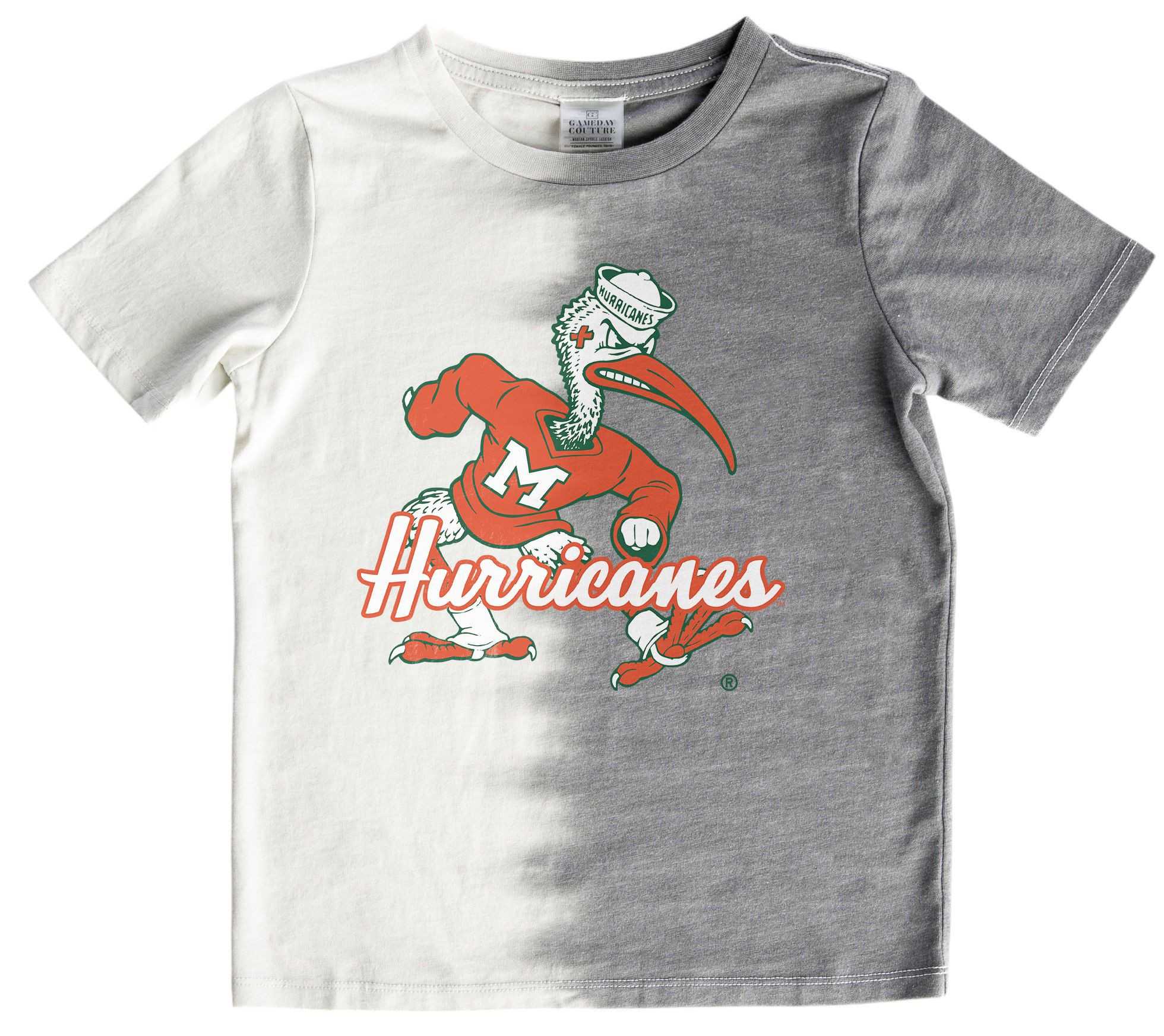 Gameday Couture Girls' Miami Hurricanes Grey Pace Setter T-Shirt