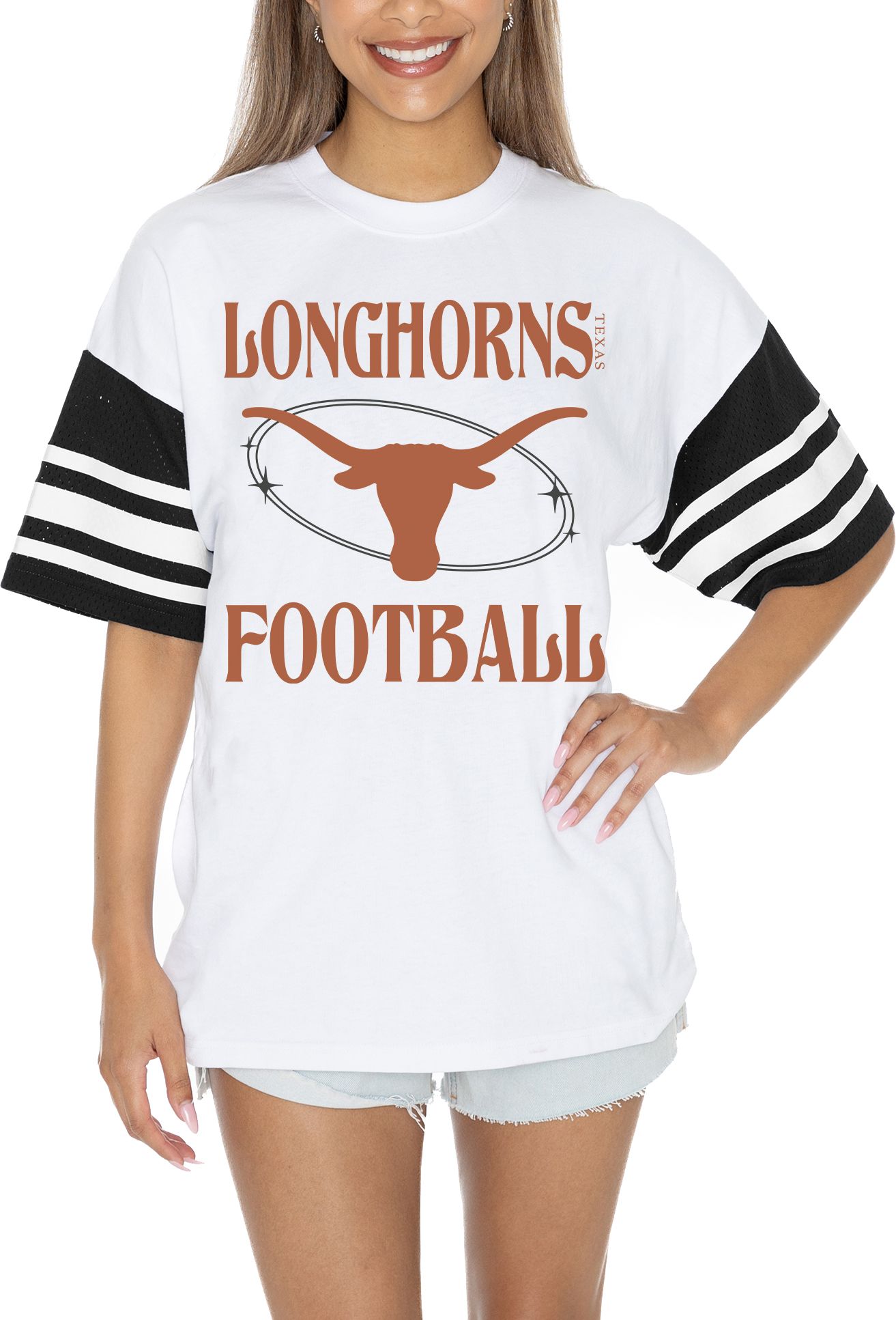 Gameday Couture Women's Texas Longhorns White Mesh T-Shirt