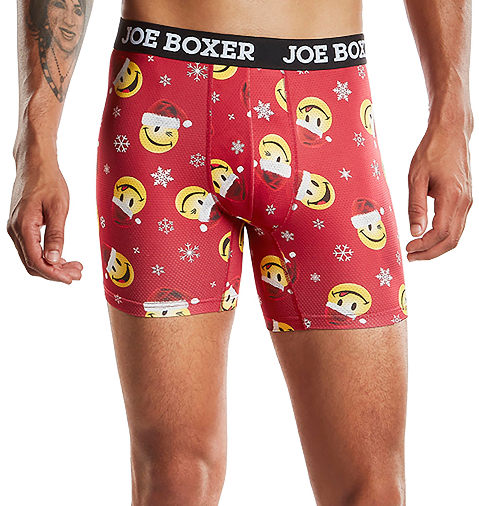 Joe Boxer Men's Micro Mesh 4 Pack Boxer Brief