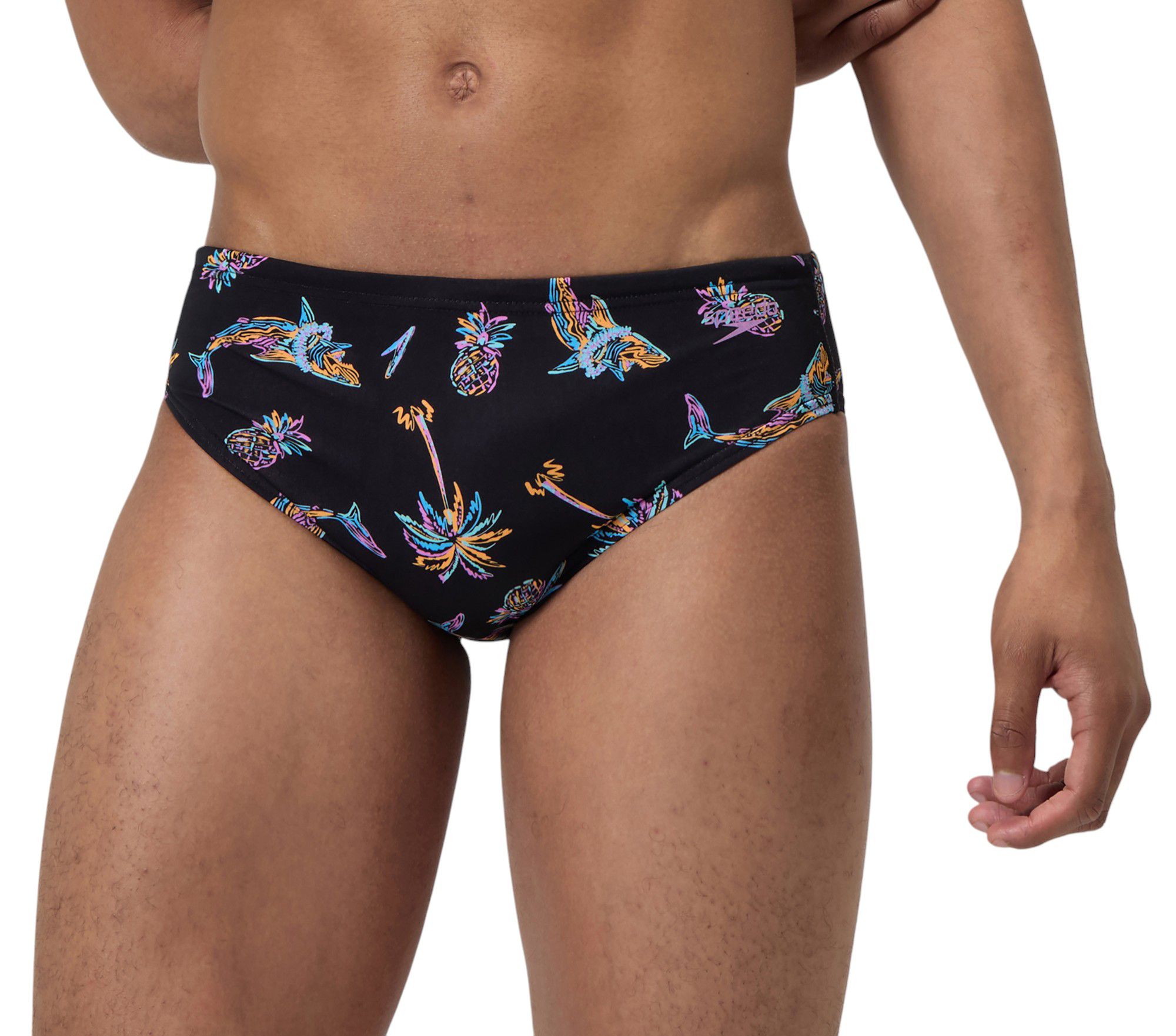 Speedo Men's Printed One Brief Swimsuit
